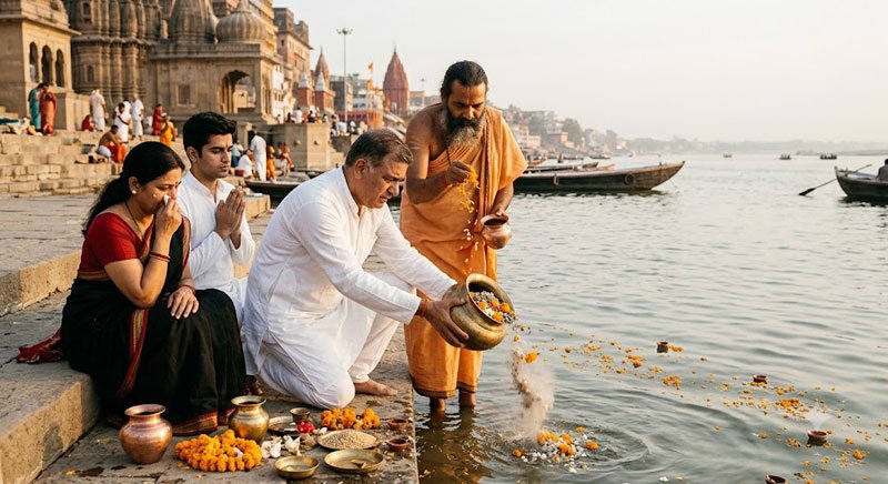 Asthi visarjan ash immersion service