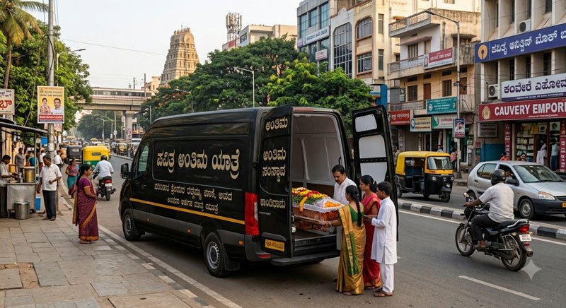 Hearse van and ambulance service